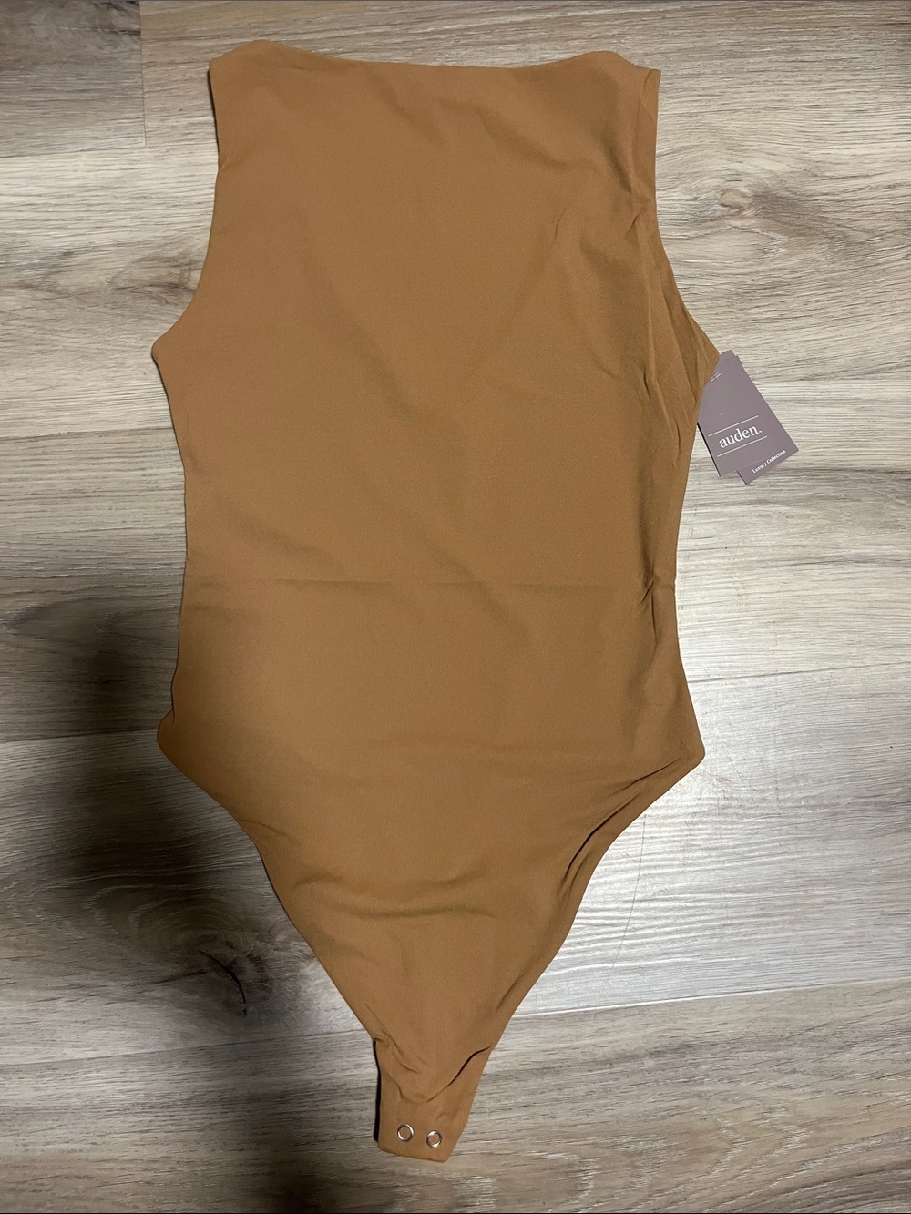 Auden Kids Sleeveless One-Piece Bodysuit - Warm Brown
